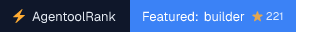 builder on AgentoolRank badge