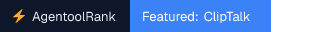 ClipTalk on AgentoolRank badge