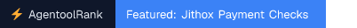 Jithox Payment Checks on AgentoolRank badge